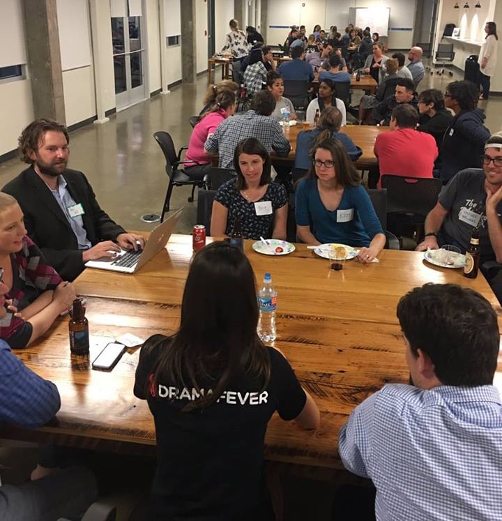 Nashville Girl Geek Dinner roundtable at Nashville Software School